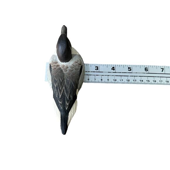 Vintage 1985 American Wildlife Collection Pintail Drake Duck Decoy 6" Signed - Picture 12 of 12